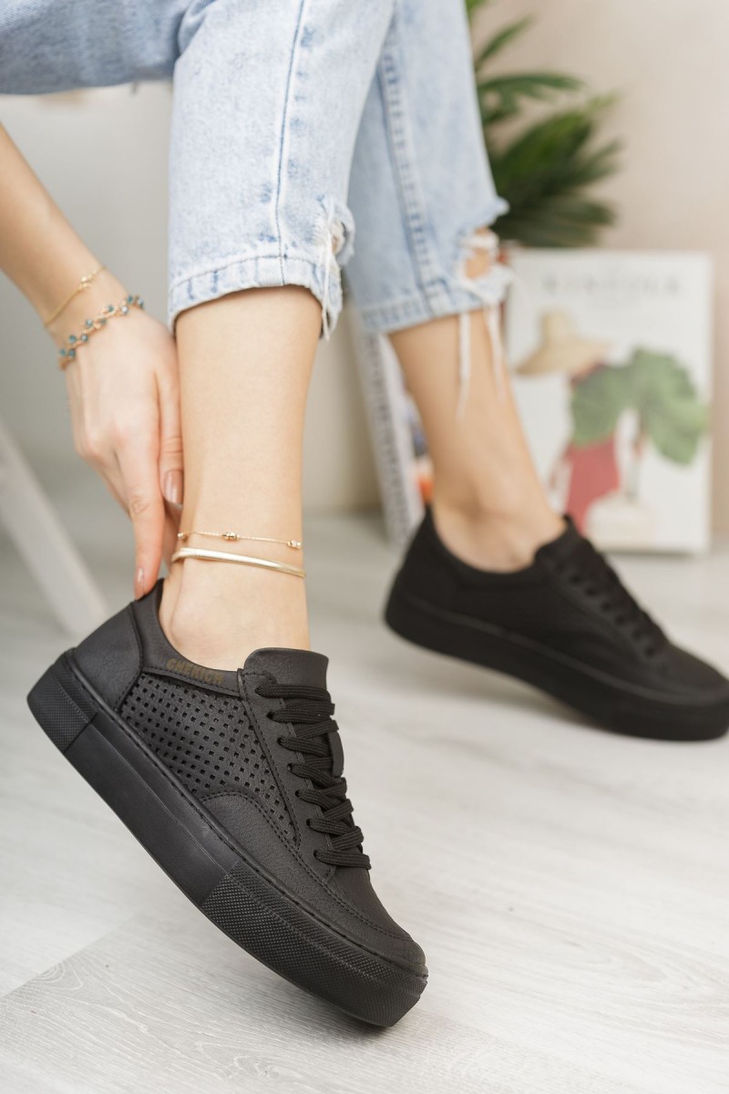 Kadın Sneaker - Siyah - 015