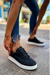 Kadın Sneaker - Siyah Beyaz - 040