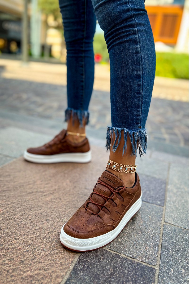 Kadın Sneaker - Taba - 040