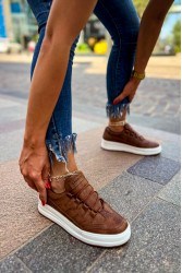 Kadın Sneaker - Taba - 040