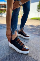 Kadın Sneaker - Siyah Taba - 251 - 3