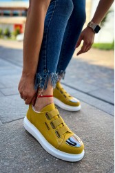 Kadın Sneaker - Camel Süet - 251