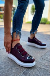 Kadın Sneaker - Bordo - 251