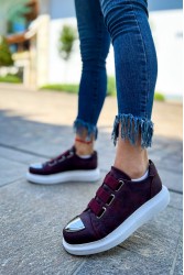Kadın Sneaker - Bordo - 251