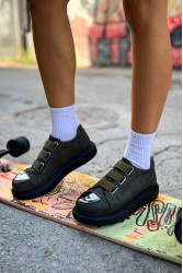 Kadın Sneaker - Siyah Haki - 251