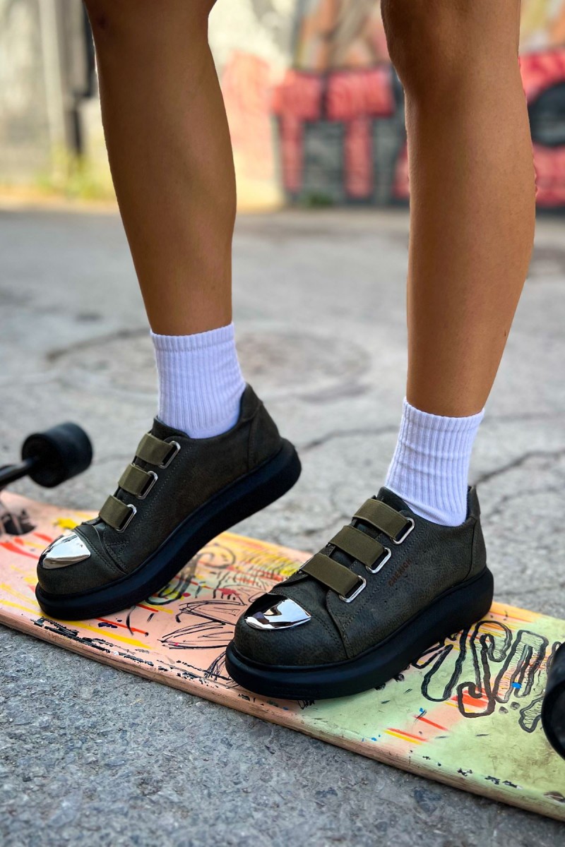 Kadın Sneaker - Siyah Haki - 251