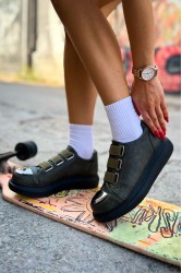Kadın Sneaker - Siyah Haki - 251