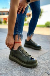 Kadın Sneaker - Haki - 251 - 2