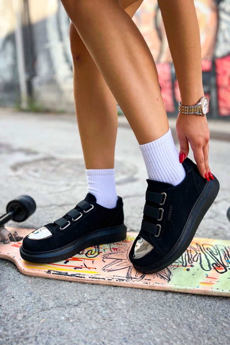 Kadın Sneaker - Siyah Süet - 251