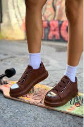 Kadın Sneaker - Taba - 251 - 2