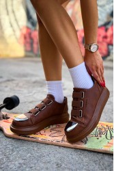 Kadın Sneaker - Taba - 251 - 2