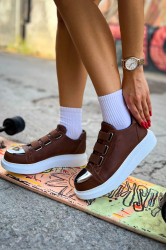 Kadın Sneaker - Taba - 251