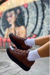 Kadın Sneaker - Siyah Taba - 251