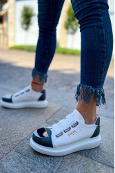Womens Sneakers - White Gray - 251