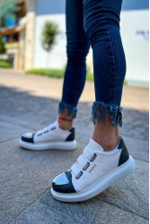 Womens Sneakers - White Gray - 251