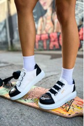 Kadın Sneaker - Beyaz Siyah - 251