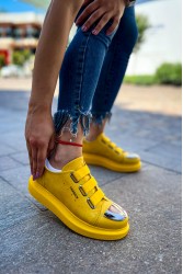Kadın Sneaker - Sarı - 251 - 2