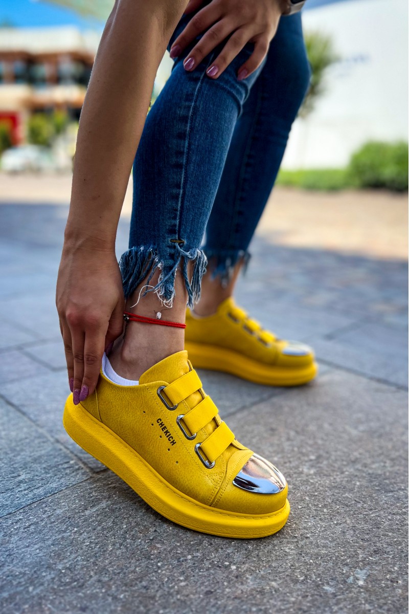 Kadın Sneaker - Sarı - 251 - 2