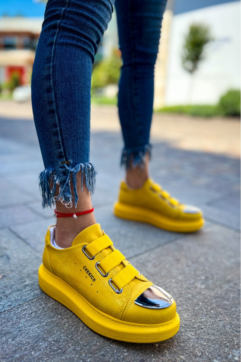 Kadın Sneaker - Sarı - 251 - 2