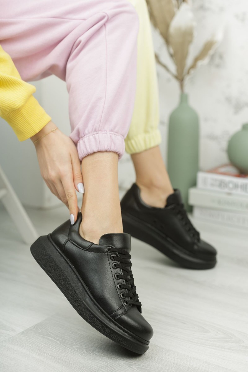 Kadın Sneaker - Siyah - Apollo