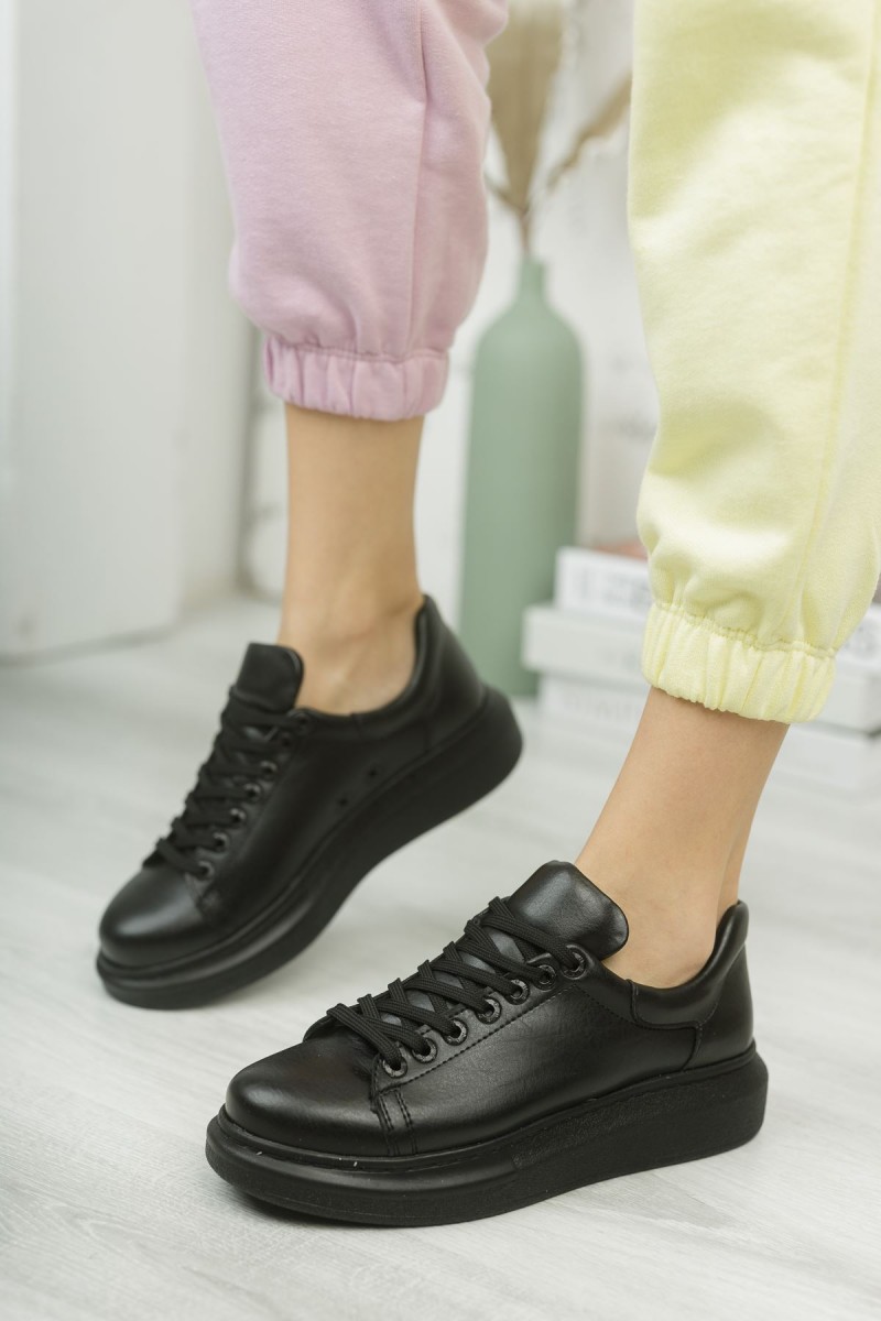 Kadın Sneaker - Siyah - Apollo