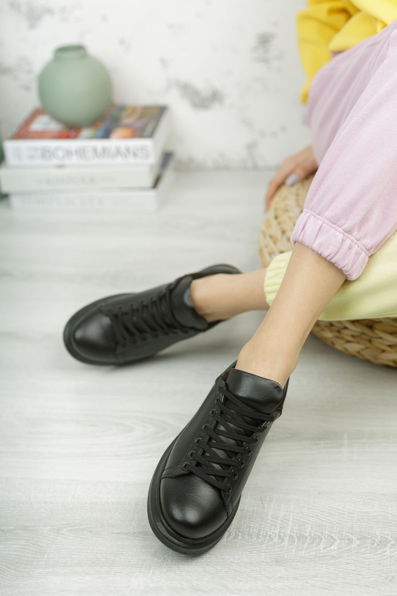 Kadın Sneaker - Siyah - Apollo