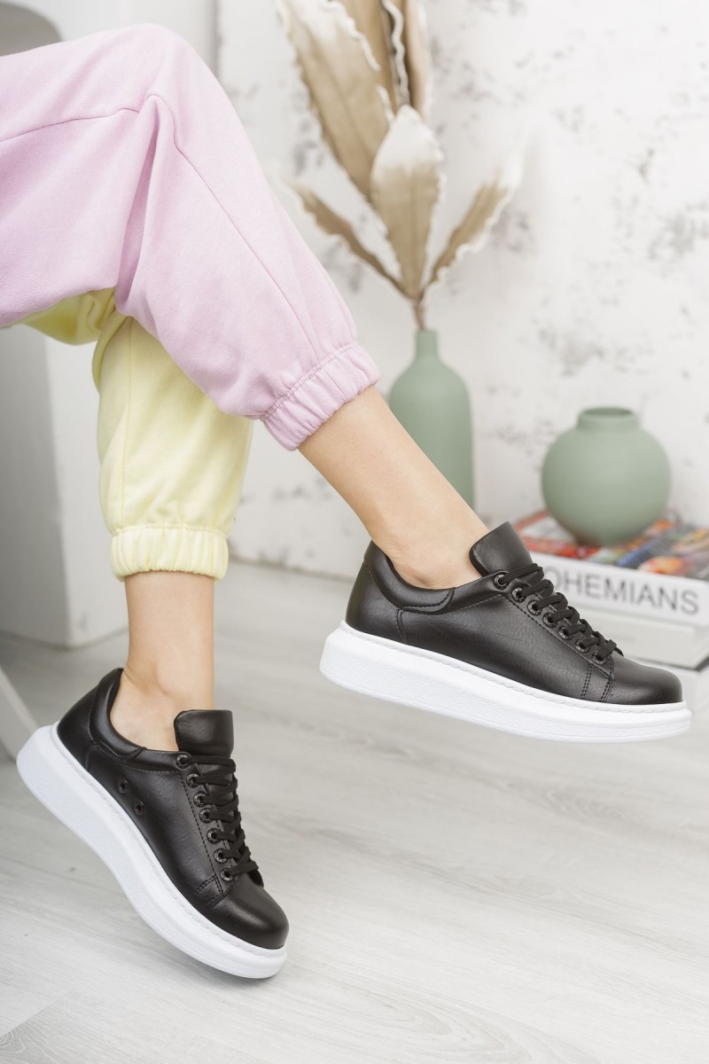 Kadın Sneaker - Siyah Beyaz - Apollo