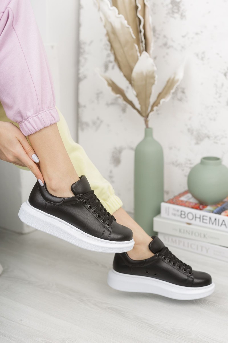 Kadın Sneaker - Siyah Beyaz - Apollo