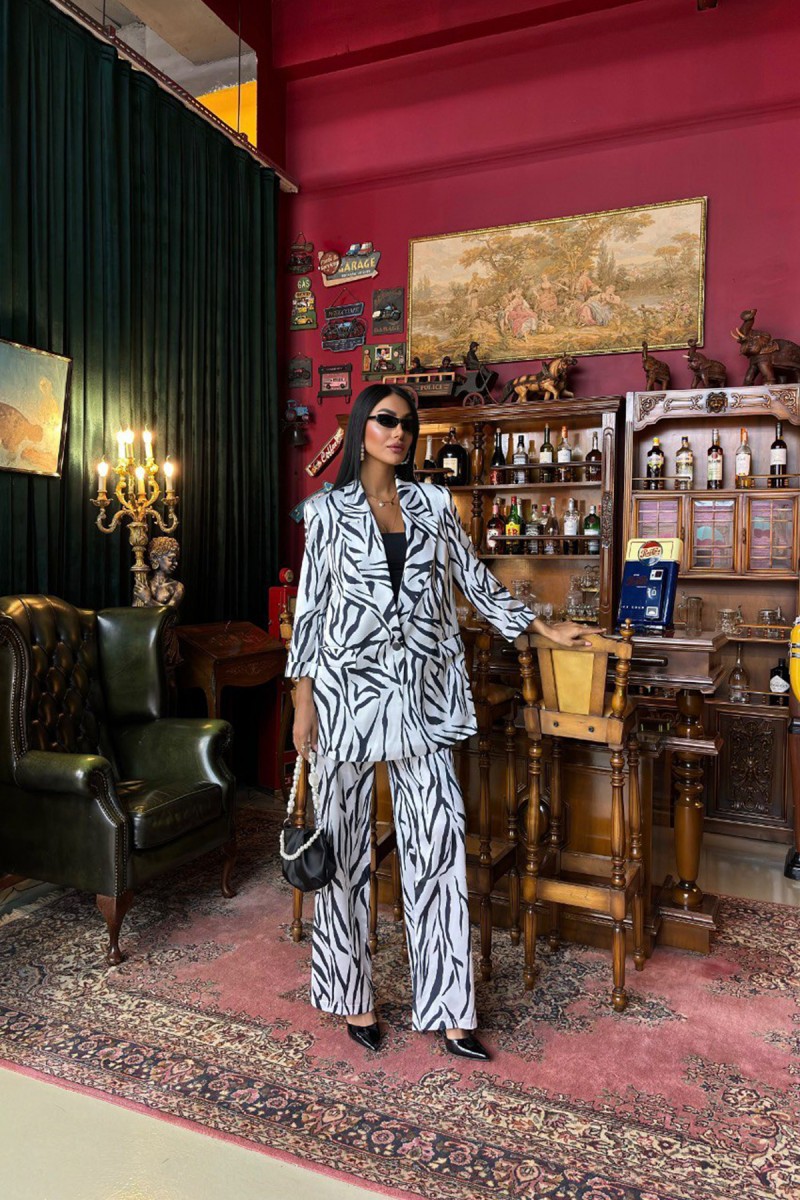 Kadın Takım - Zebra Desenli - Zoe