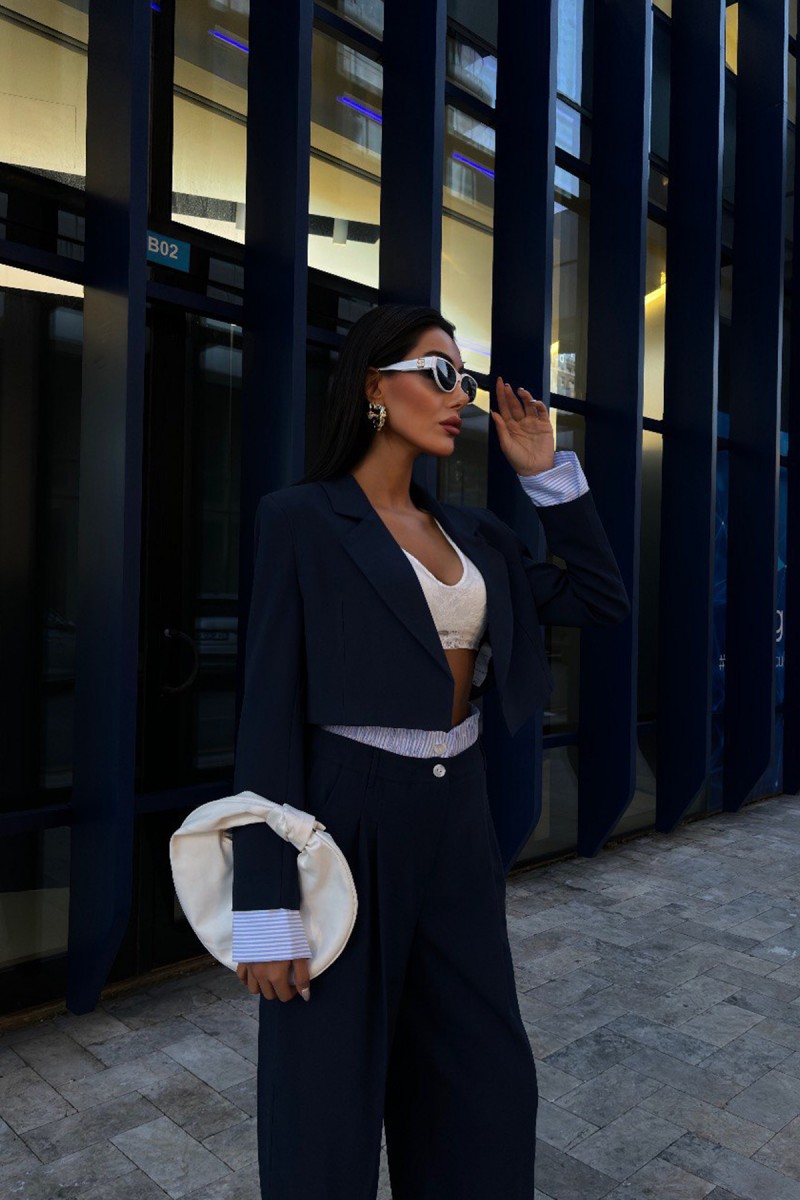 Kadın Takım - Crop - Willow - Mavi