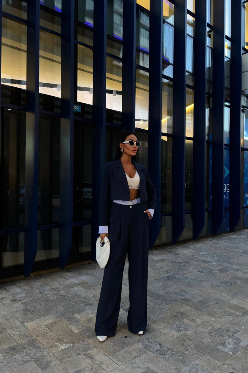 Kadın Takım - Crop - Willow - Mavi