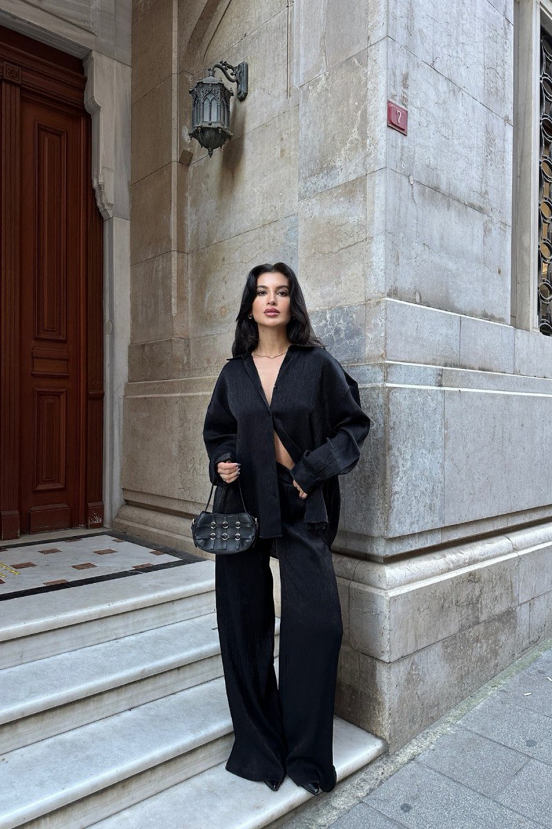 Kadın Takım - Parıltılı - Lila - Siyah