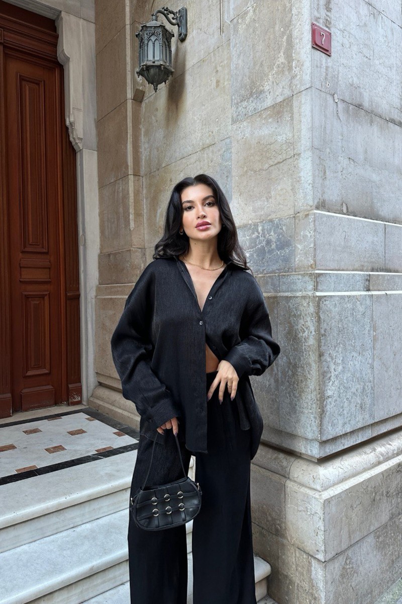 Kadın Takım - Parıltılı - Lila - Siyah