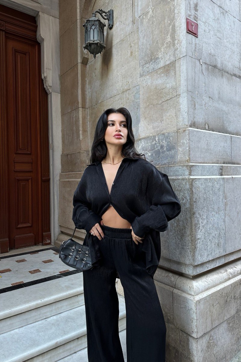 Kadın Takım - Parıltılı - Lila - Siyah