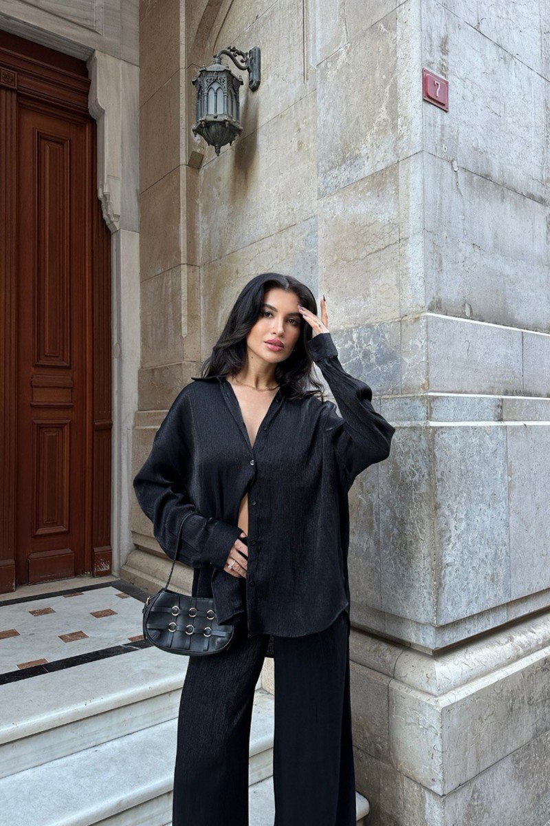 Kadın Takım - Parıltılı - Lila - Siyah