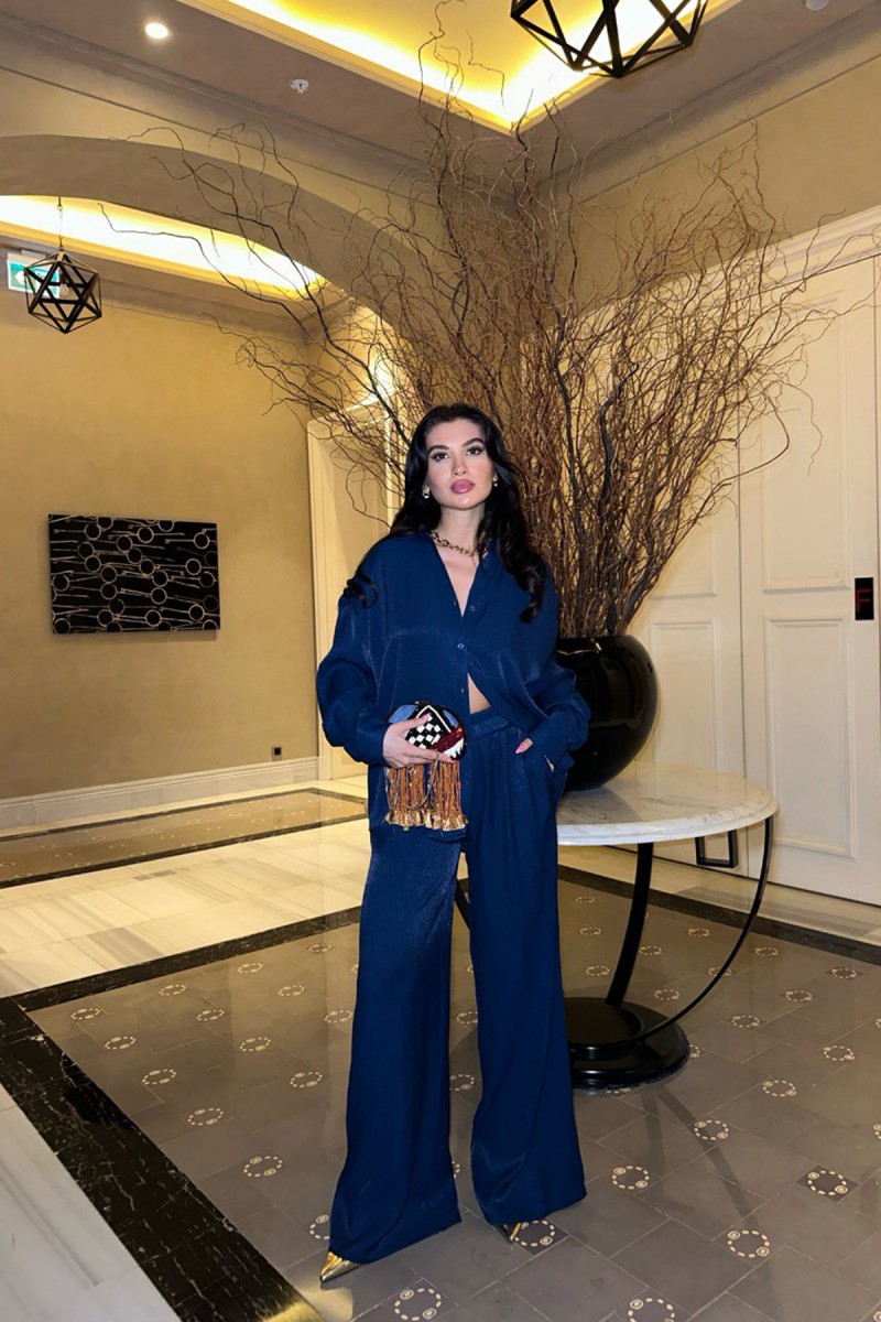 Kadın Takım - Parıltılı - Lila - Mavi