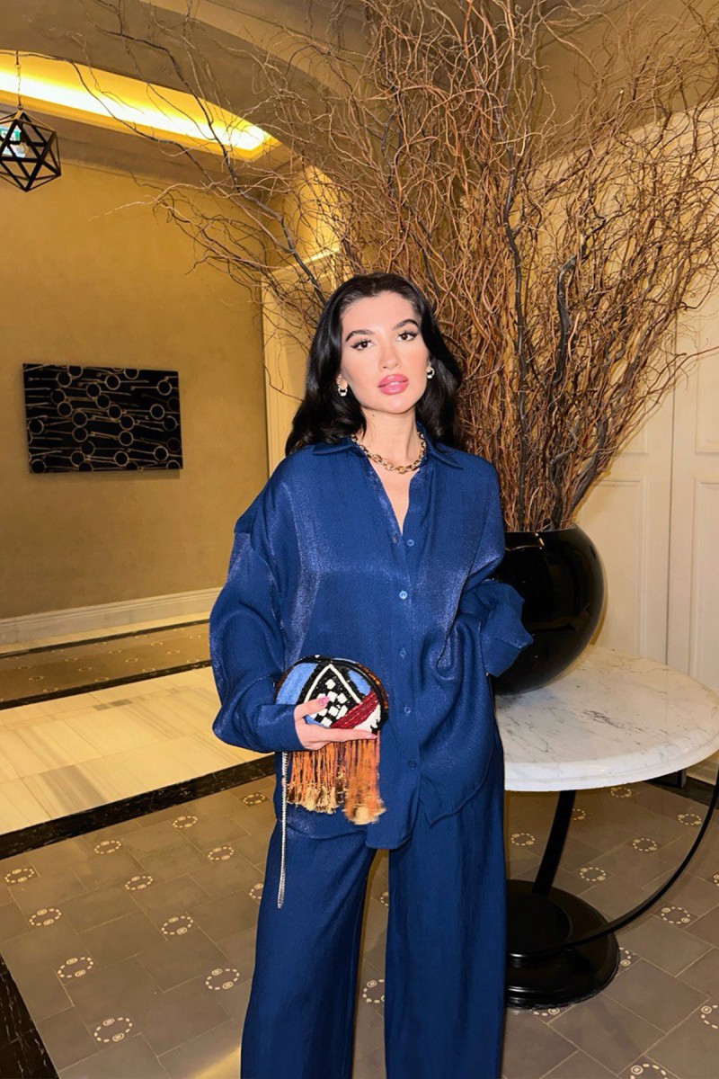 Kadın Takım - Parıltılı - Lila - Mavi