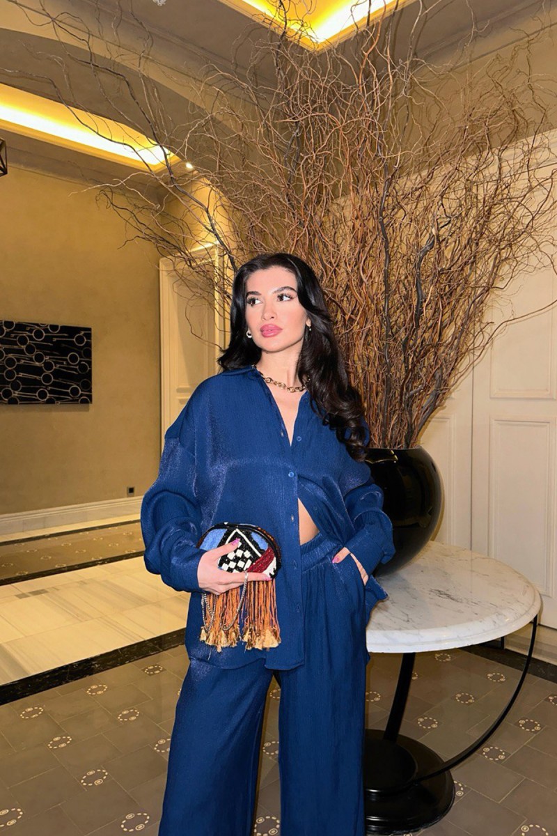 Kadın Takım - Parıltılı - Lila - Mavi