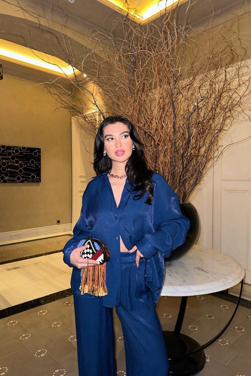 Kadın Takım - Parıltılı - Lila - Mavi