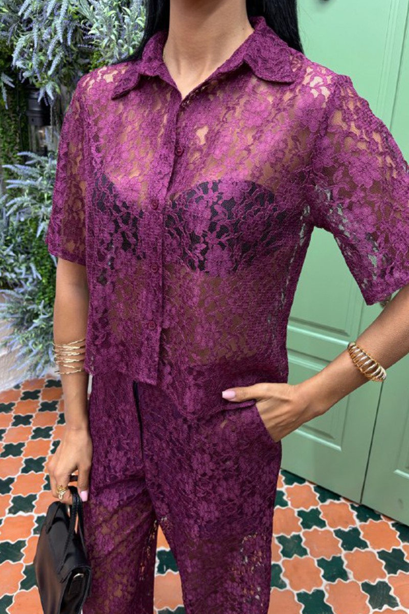 Kadın Takım - Astarlı - Ava - Mor