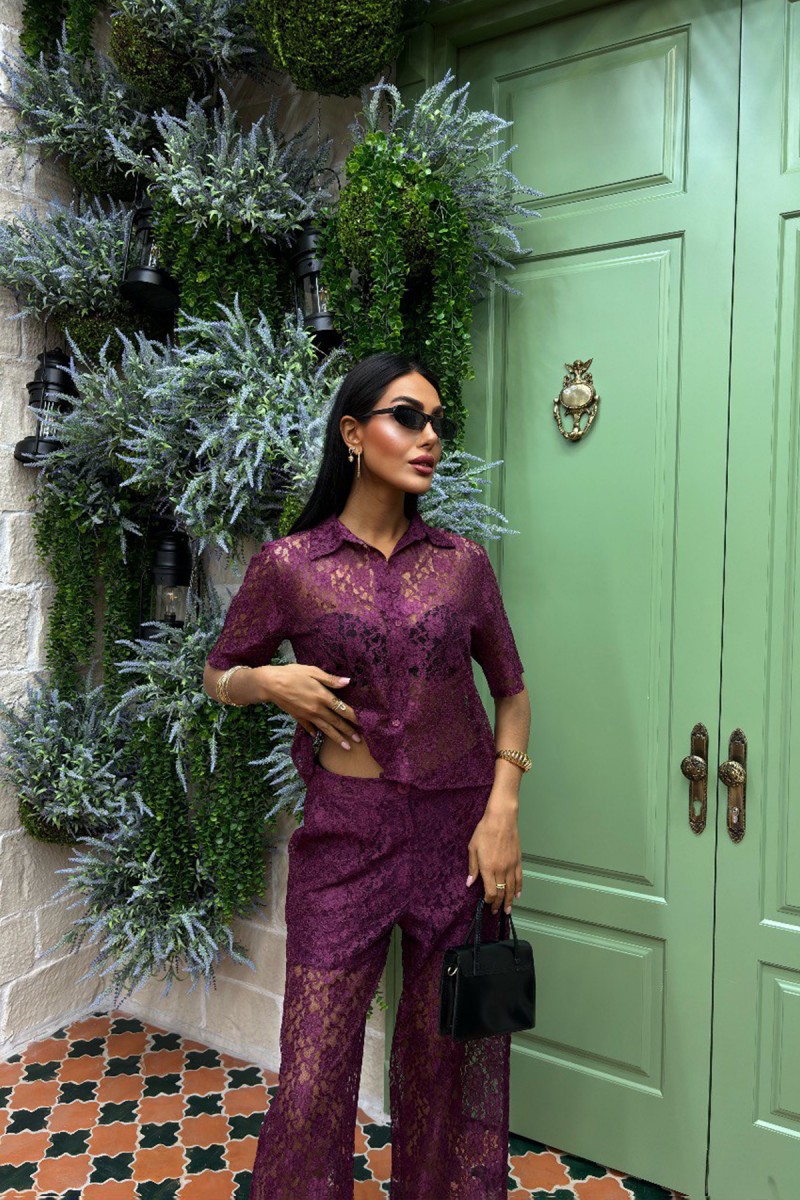 Kadın Takım - Astarlı - Ava - Mor