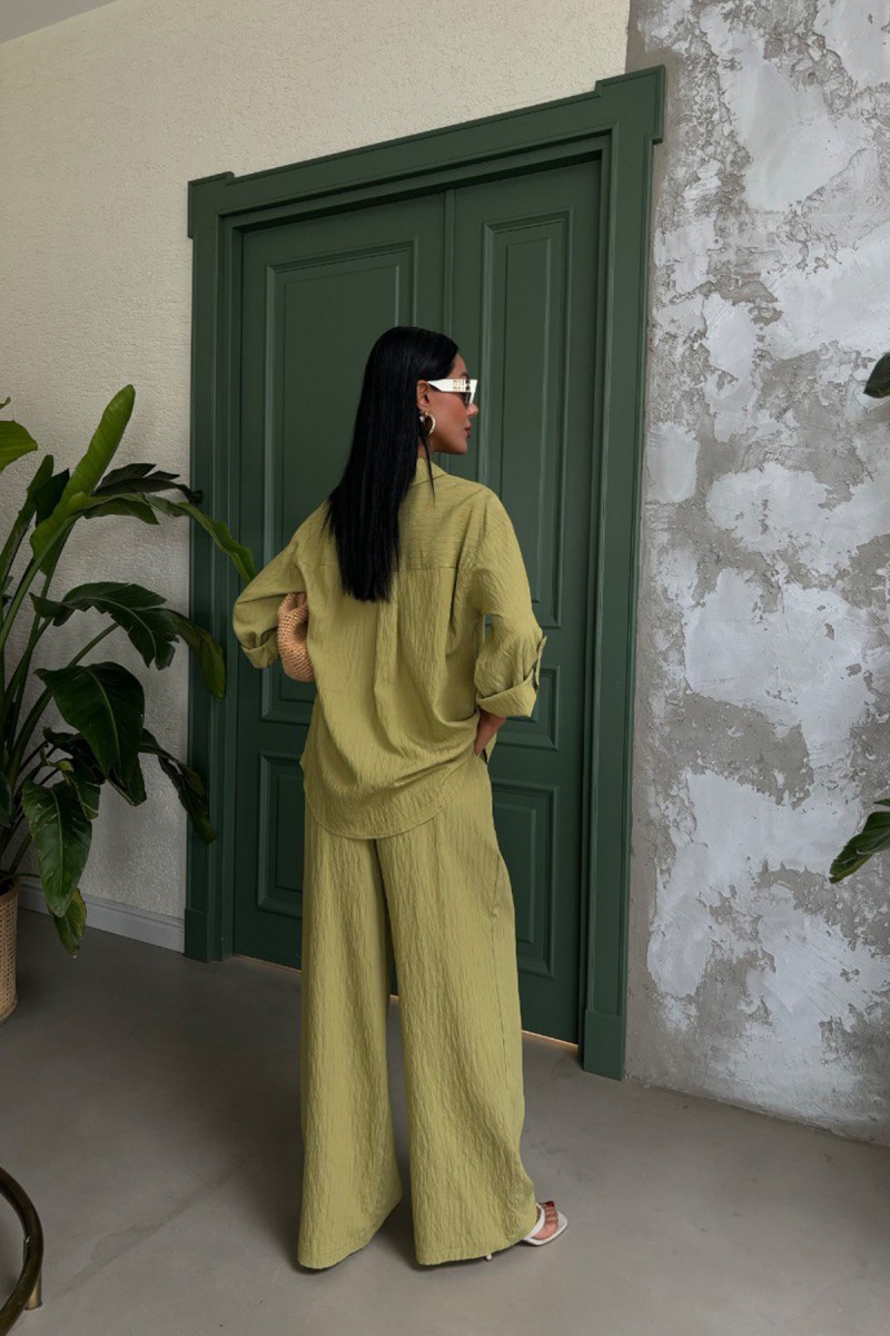 Kadın Takım - Çizgili - Emma - Yeşil