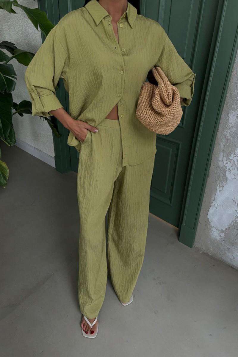 Kadın Takım - Çizgili - Emma - Yeşil