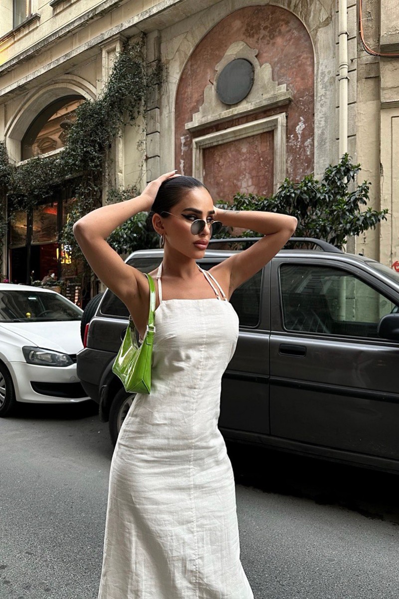 Kadın Elbise - Sırt Dekolteli - Alexa