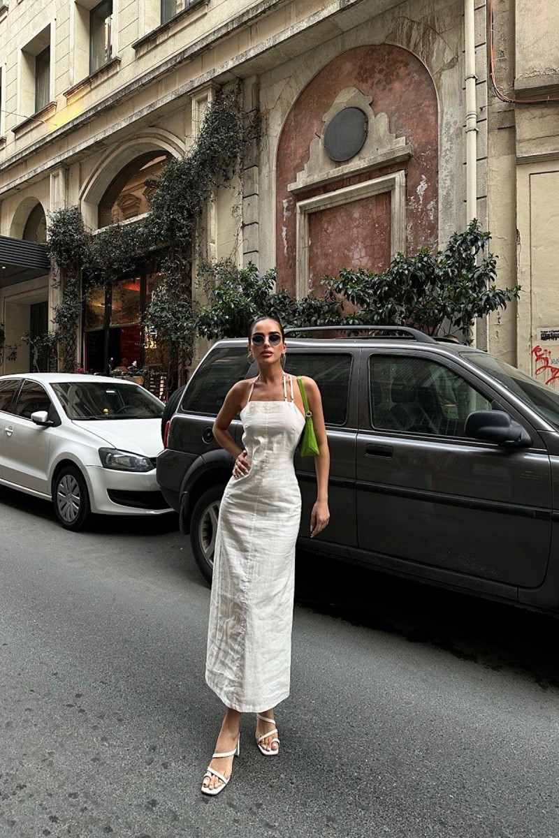 Kadın Elbise - Sırt Dekolteli - Alexa