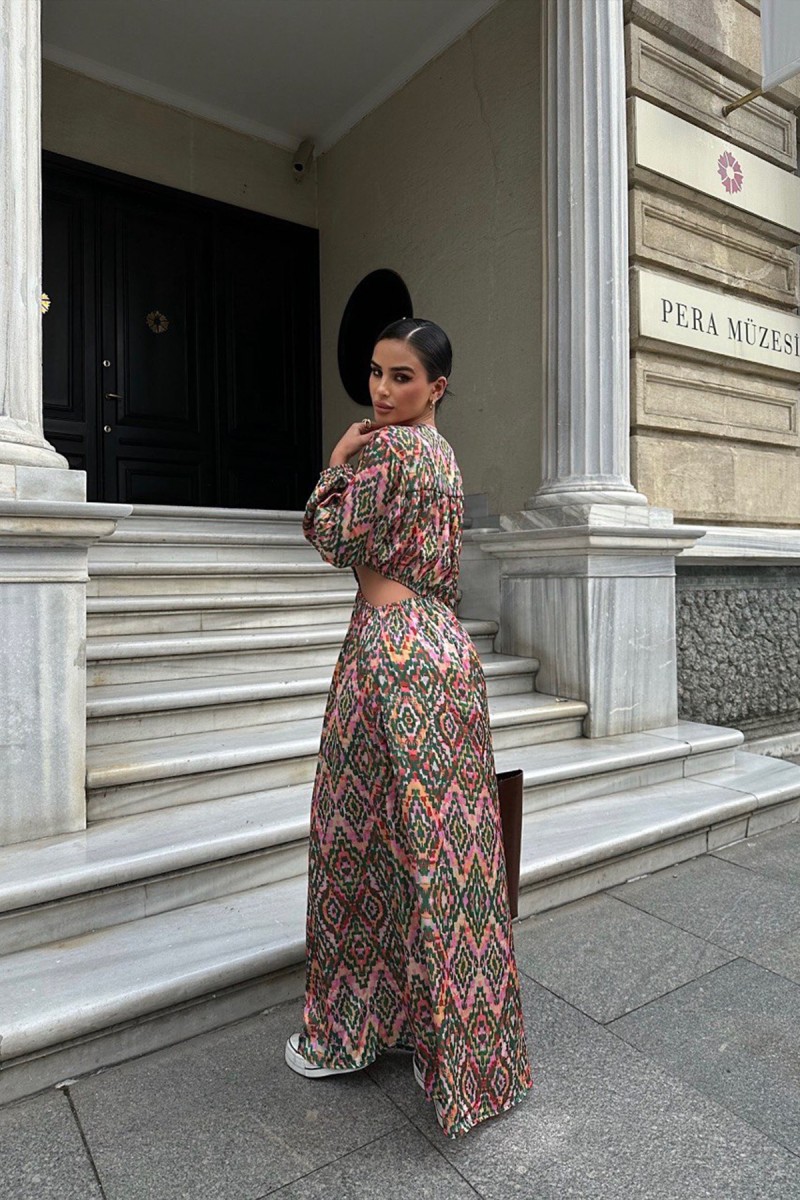 Kadın Elbise - Desenli - Gloria