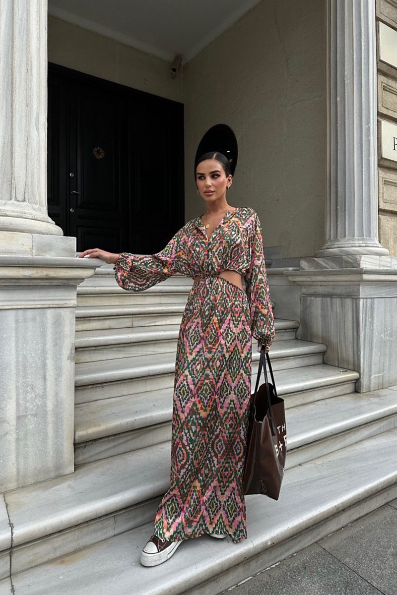 Kadın Elbise - Desenli - Gloria