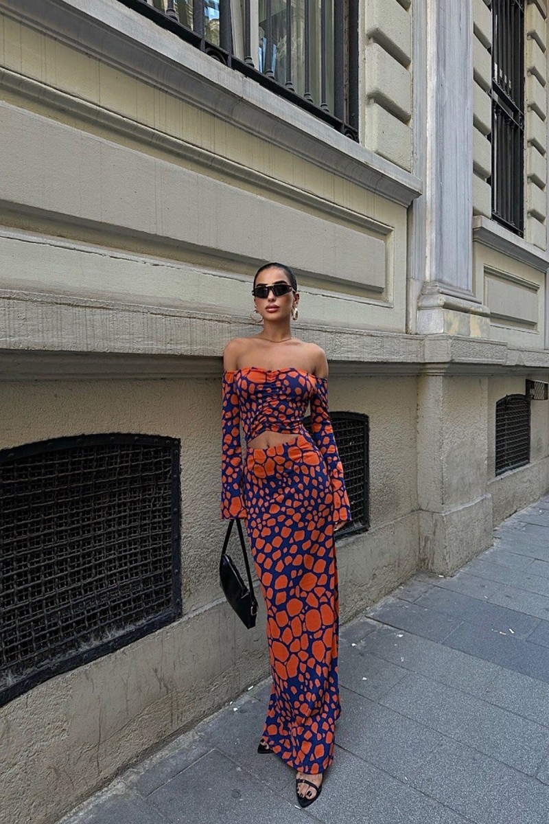 Kadın Elbise - Desenli - Evelyn