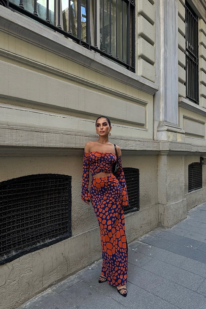 Kadın Elbise - Desenli - Evelyn