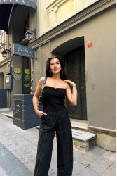 Kadın Bustier Üst - Emily - Siyah